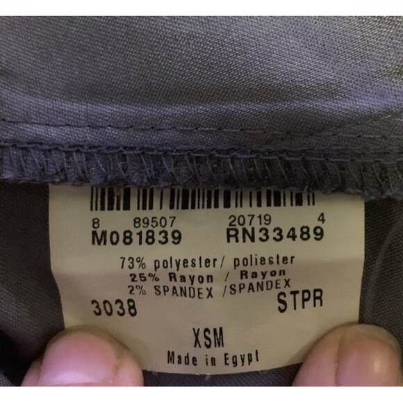 Landau ProFlex Pockets Scrub Medical Top Long Sleeves Size XS Jacket Button Up - Picture 3 of 5